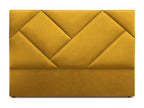 Yellow Velvet Bed, 180 x 8 x 120 cm