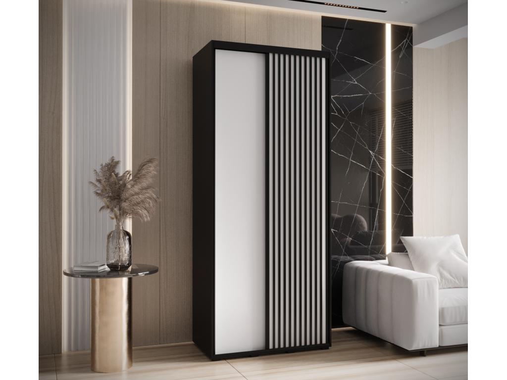 Black Wardrobe, 110 x 45 x 205.2 cm