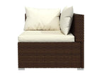 Brown Woven Resin Wicker Outdoor Furniture Set - dlz1766585841624