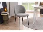Gray Boucle Fabric Chair