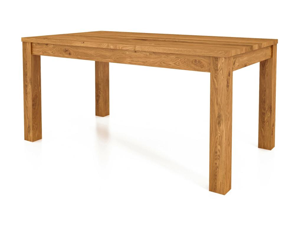 Natural Oak Wood Table, 90 x 160 cm