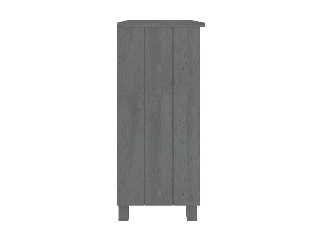 Gray Solid Wood Sideboard, 85 x 35 x 80 cm