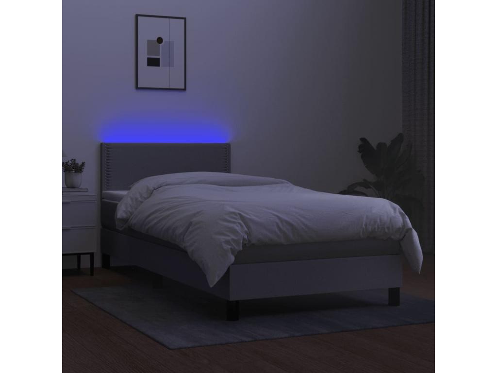 Gray Fabric Mattress, 90 x 190 cm
