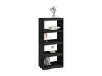 Black Pine Wood Bookcase, 60 x 30 x 135.5 cm