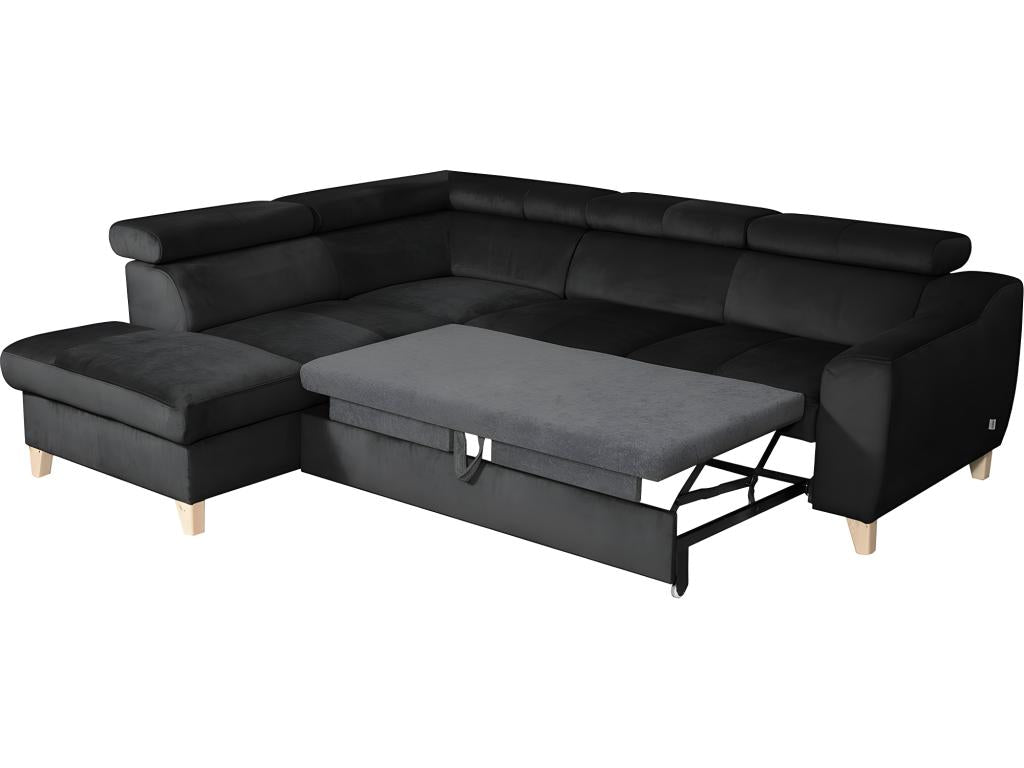Black Velvet Sofa Bed