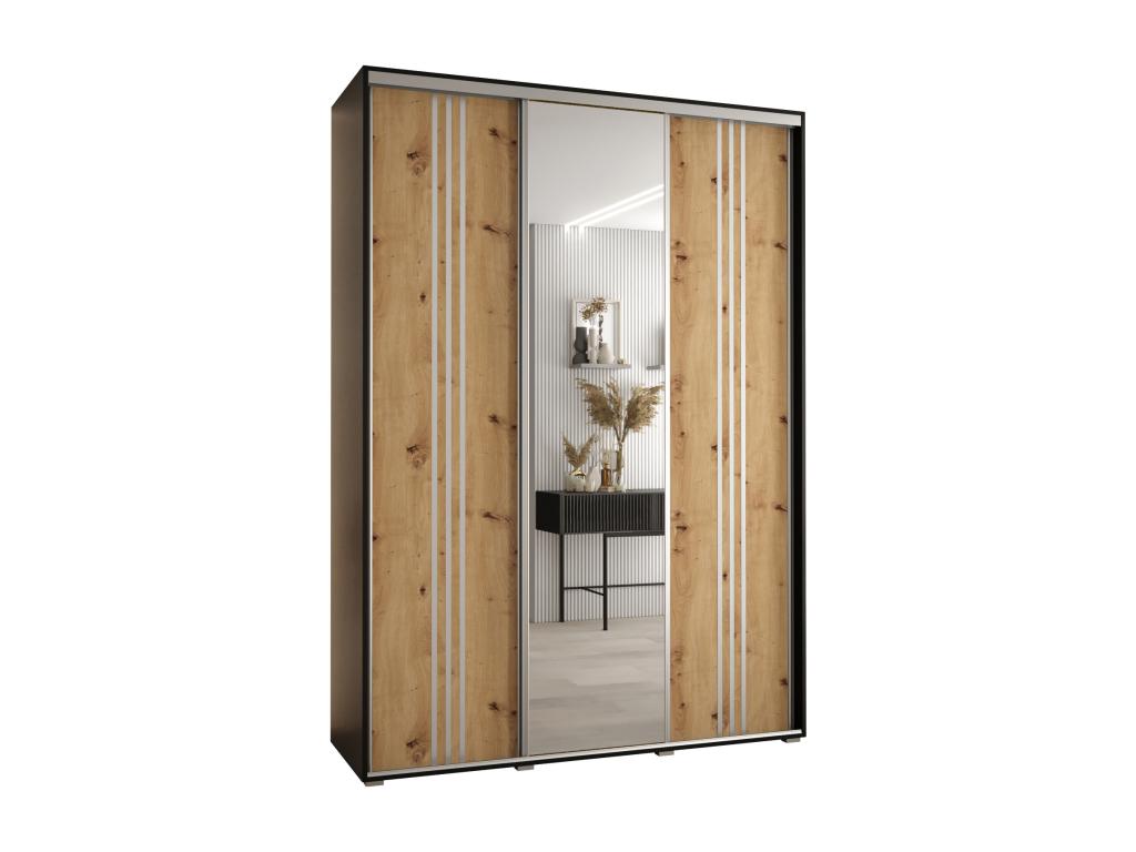 Black Wardrobe, 170 x 45 x 235.2 cm - dlz1766585999729