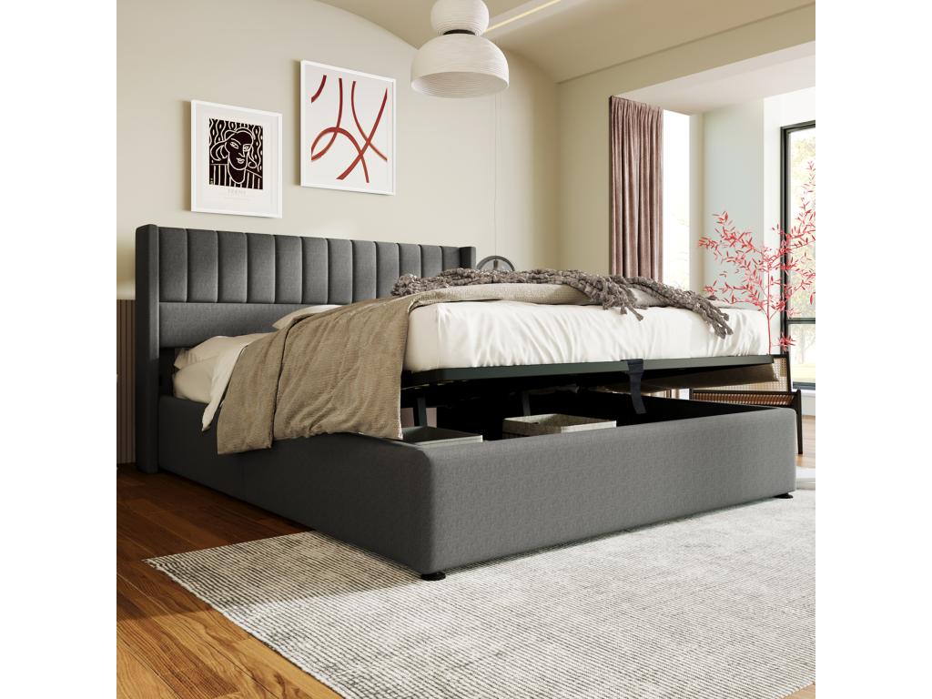 Gray Mattress, 160 x 200 cm - dlz1766586023177