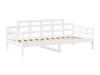 White Pine Wood Bed, 80 x 200 cm