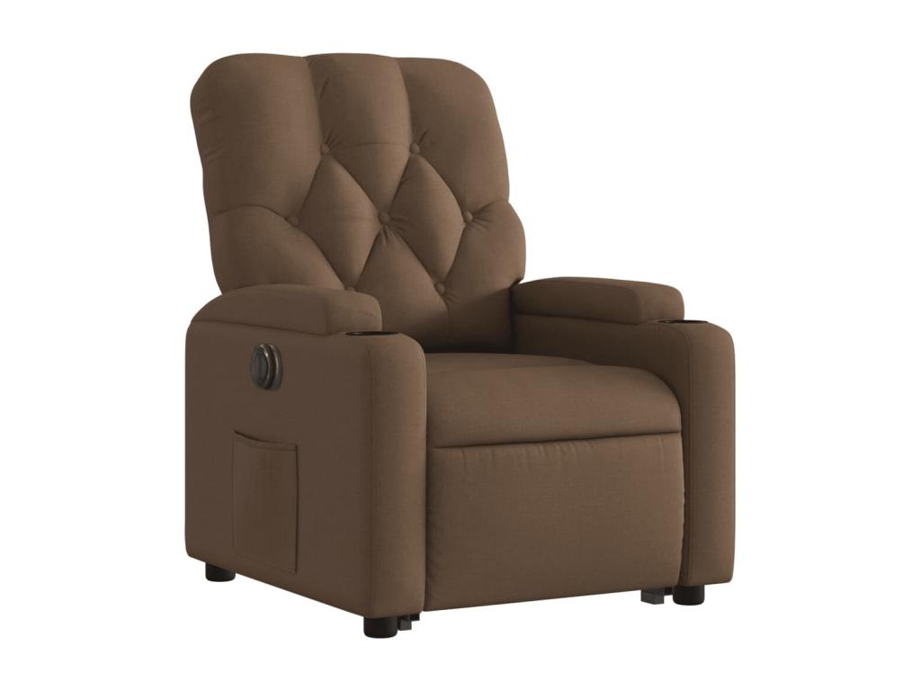 Brown Fabric Accent Chair - dlz1766585728913