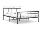 Black Metal Bed Frame, 140 x 200 cm