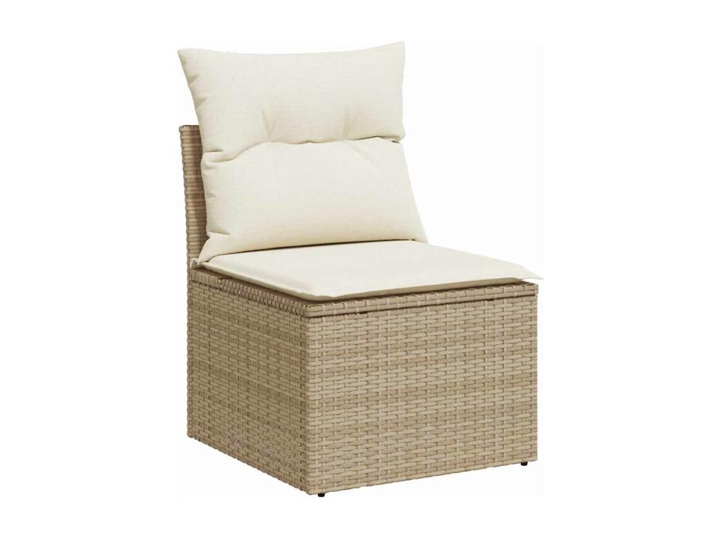 Beige Woven Resin Wicker Outdoor Furniture Set - dlz1766585734561