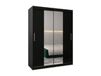 Black Wardrobe, 150 x 62 x 200 cm