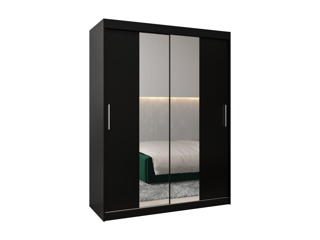 Black Wardrobe, 150 x 62 x 200 cm