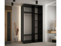 Black Wardrobe, 140 x 60 x 235.2 cm