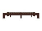 Brown Pine Wood Bed Frame, 160 x 200 cm