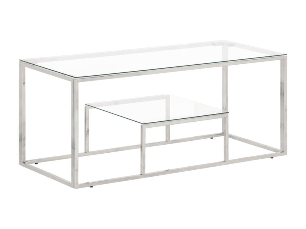 Gray Glass Coffee Table