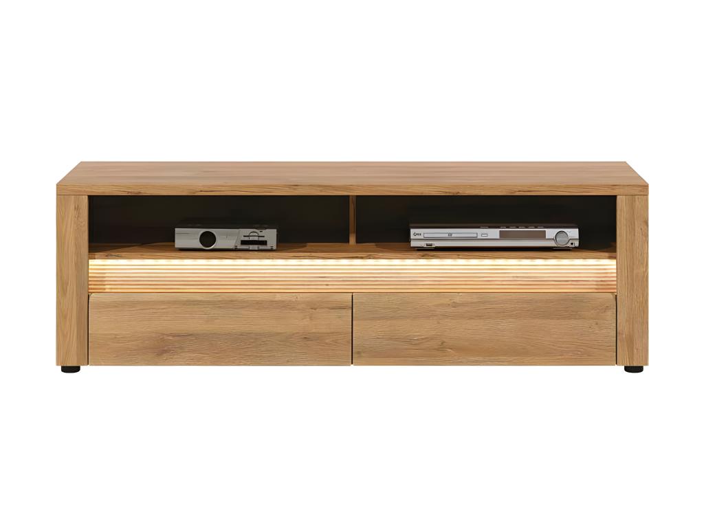 Natural Oak Wood TV Stand