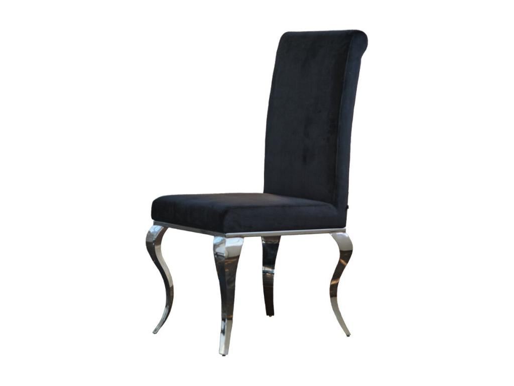 Black Velvet Chair