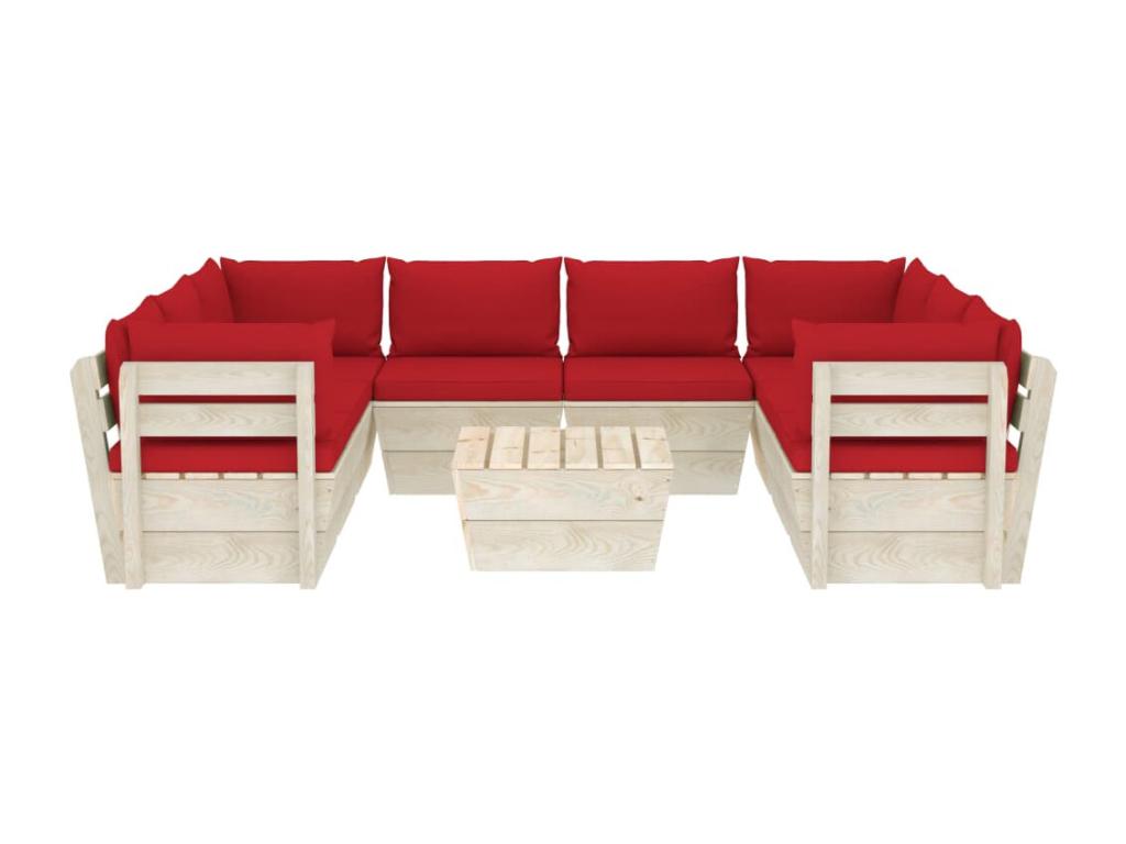 Red Outdoor Furniture Set