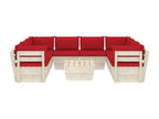 Red Outdoor Furniture Set