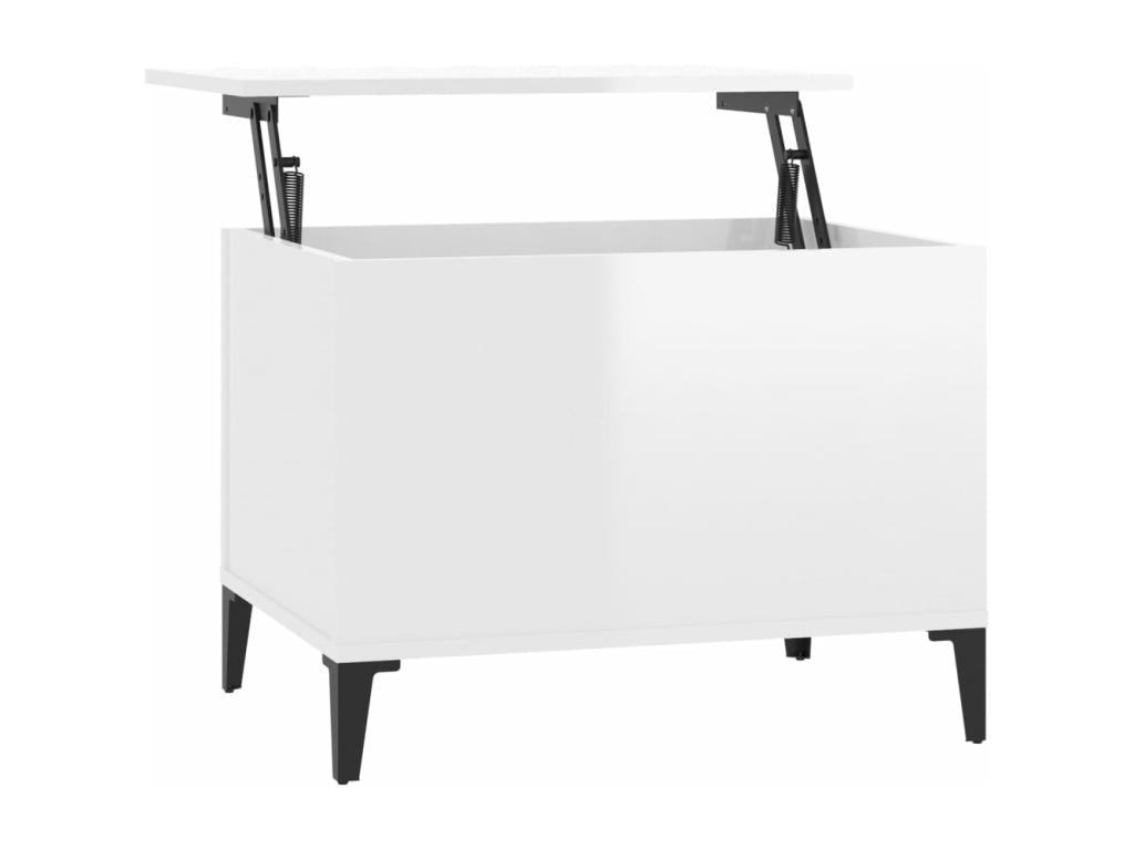 White Engineered Wood Coffee Table, 60 x 44.5 x 45 cm