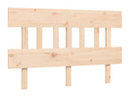 Brown Solid Wood Bed Frame, 140 x 200 cm