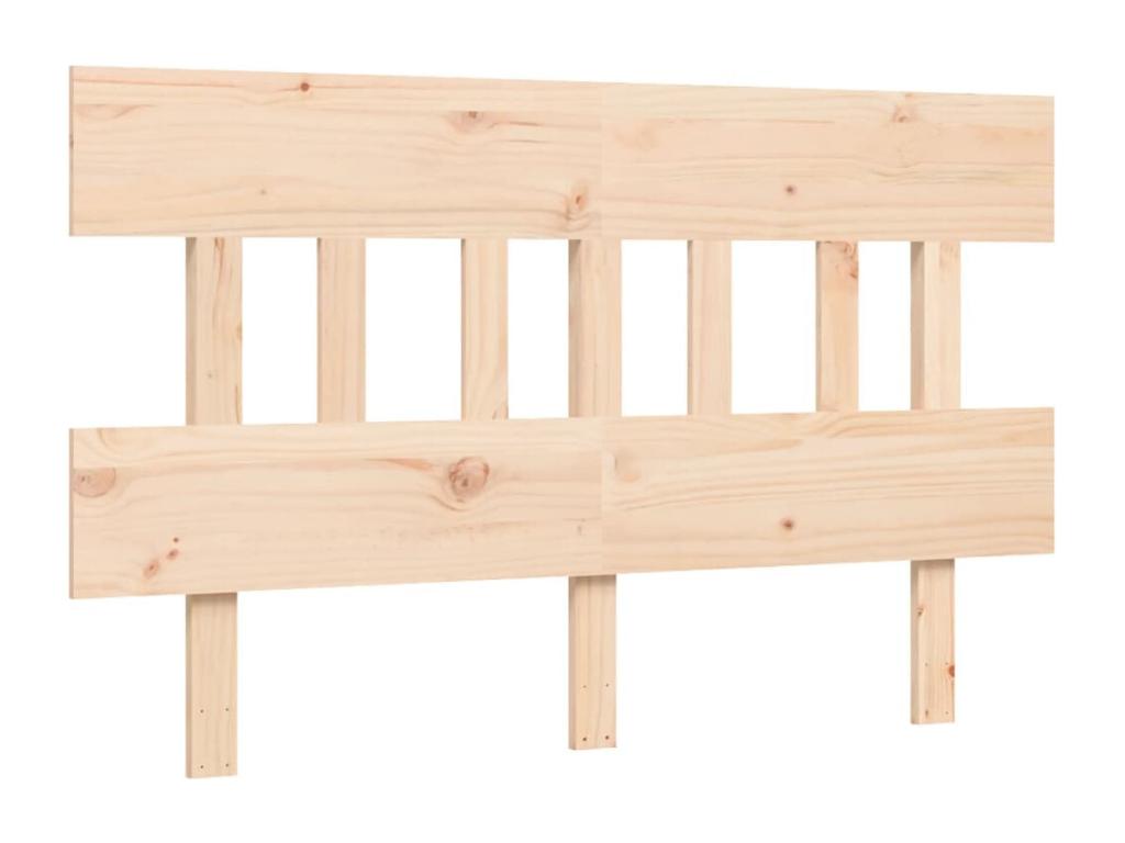Brown Solid Wood Bed Frame, 140 x 200 cm