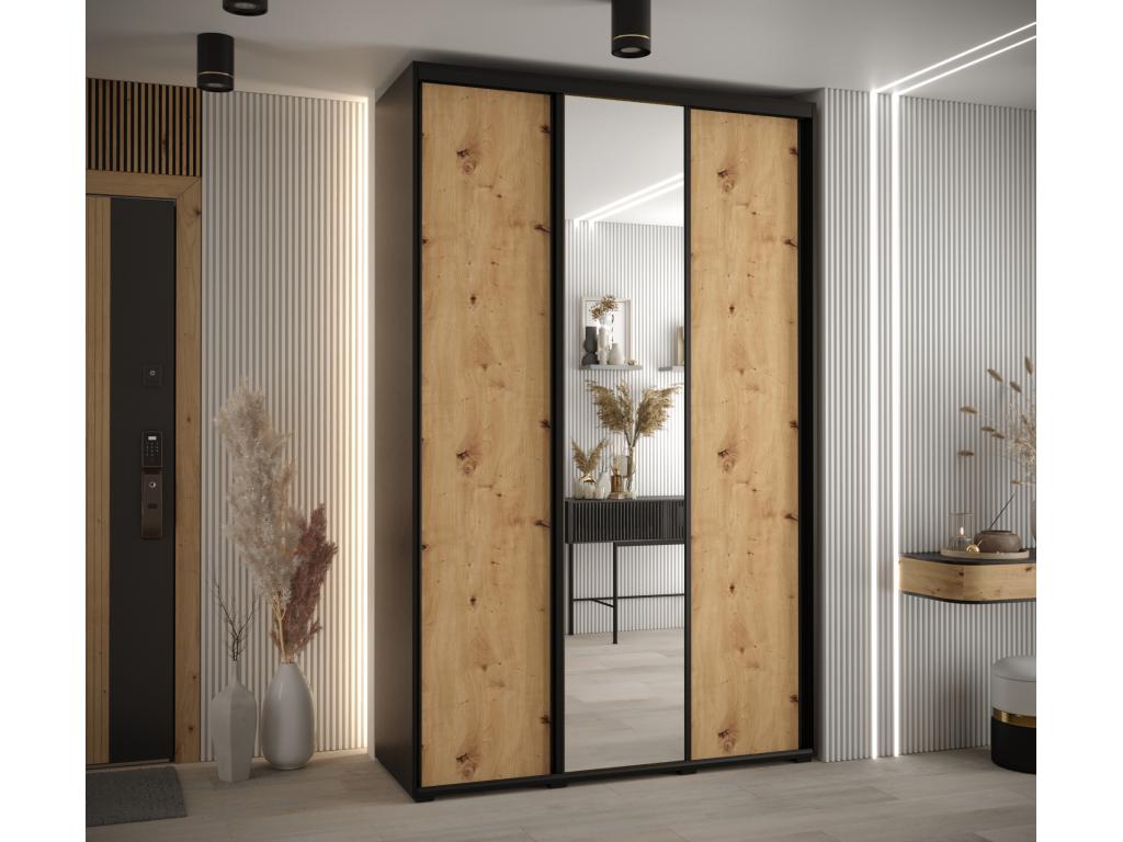 Black Wardrobe, 160 x 60 x 235.2 cm - dlz1766585630099