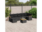Black Woven Resin Wicker Outdoor Furniture Set - dlz1766586030727