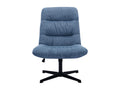 Blue Fabric Accent Chair