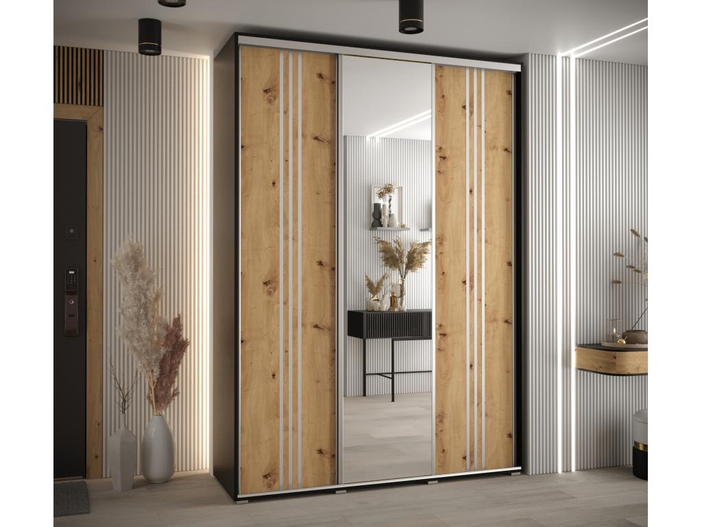 Black Wardrobe, 170 x 45 x 235.2 cm - dlz1766585999729