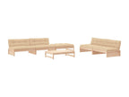 Natural Solid Wood Outdoor Furniture Set