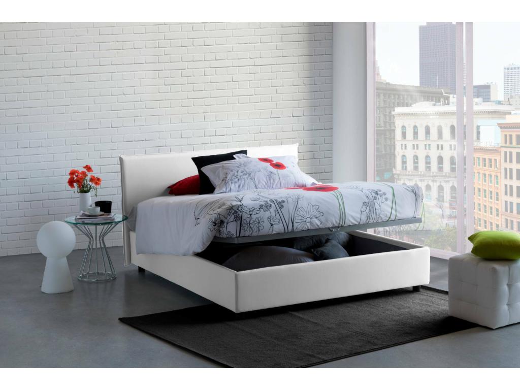 White Fabric Mattress, 160 x 190 cm
