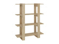 Brown Oak Wood Bookcase, 100 x 30 x 123.5 cm