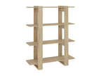 Brown Oak Wood Bookcase, 100 x 30 x 123.5 cm