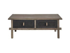 Gray Pine Wood Coffee Table