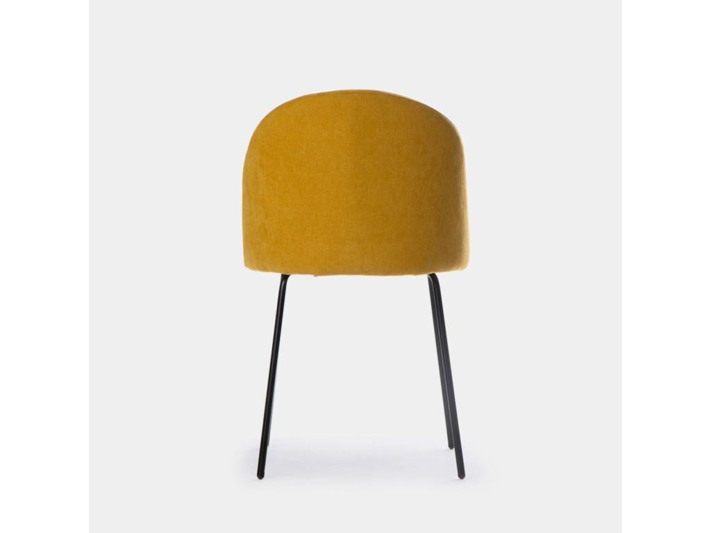 Yellow Fabric Chair, 49 x 81 cm