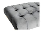 Gray Velvet Bench