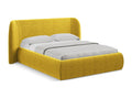 Yellow Fabric Bed, 180 x 200 cm