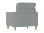 Gray Fabric Accent Chair