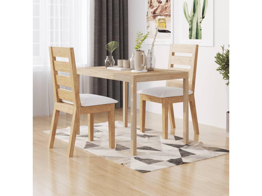 Brown Dining Table, 110 x 70 x 75 cm