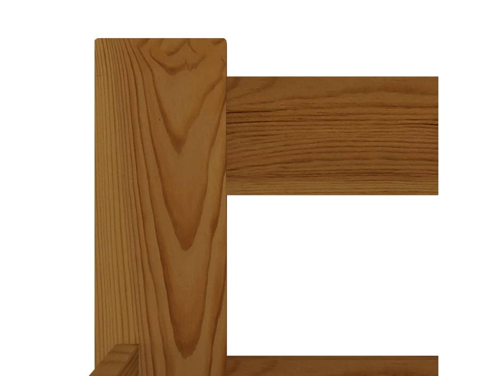 Natural Pine Wood Bed, 120 x 200 cm