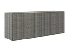 Gray Woven Resin Wicker Wardrobe, 198 x 55.5 x 80 cm