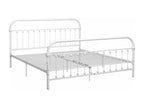 White Metal Bed Frame, 180 x 200 cm