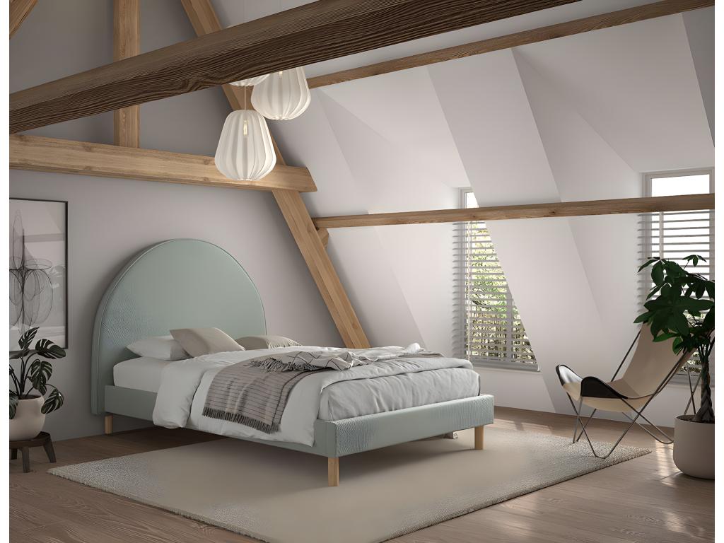 Green Bed Frame, 140 x 200 cm