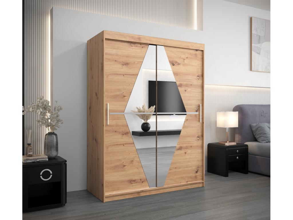 Brown Wardrobe, 150 x 62 x 200 cm