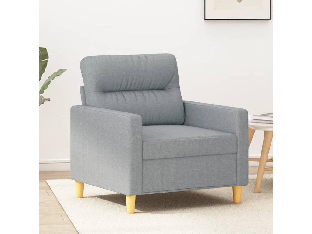 Gray Fabric Accent Chair