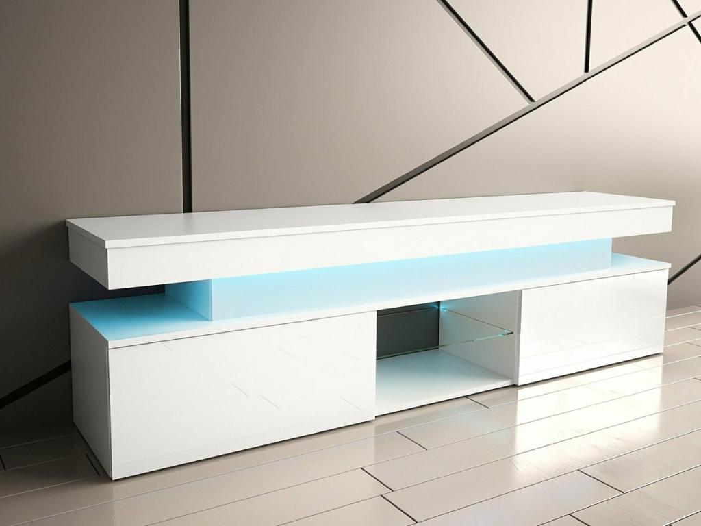 White TV Stand, 190 x 54 x 39 cm