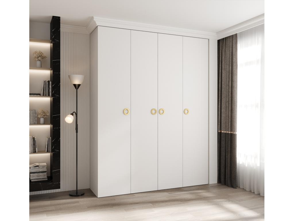 White Wardrobe, 190 x 50 x 245.5 cm