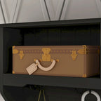 34.3  W 68.5 H Hall Tree with Bench and Shoe Storage With Cushion
